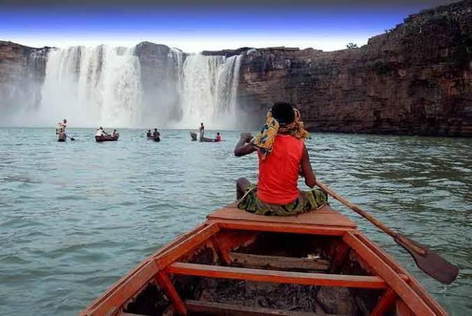 Boating in Chitrakote Waterfalls